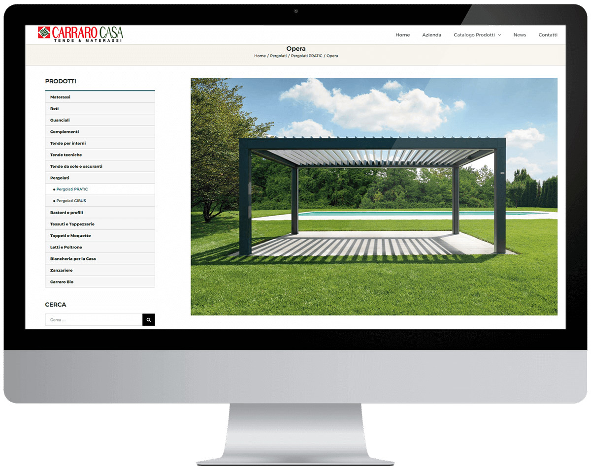 Sito web Carraro Casa