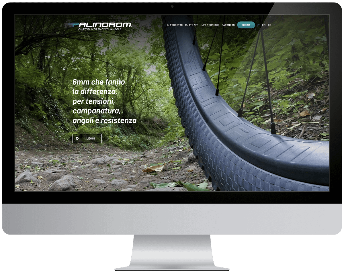 Sviluppo Sito web per Palindrom Wheels - Neroavorio Padova