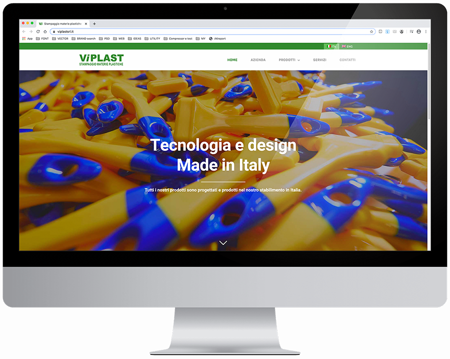 Web site per ViPlast Materie Plastiche - Neroavorio (Padova)
