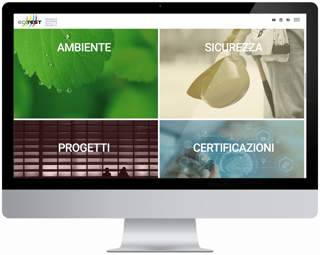 Sviluppo del sito web di Ecotest - Neroavorio (Padova)