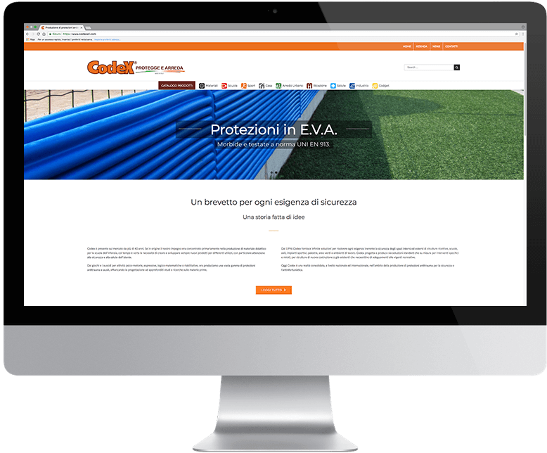 Sito Web - Catalogo prodotti per Codex